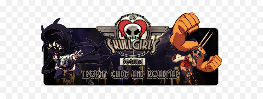 Skullgirls Trophy Guide Road - Fictional Character Png,Skullgirls Logo