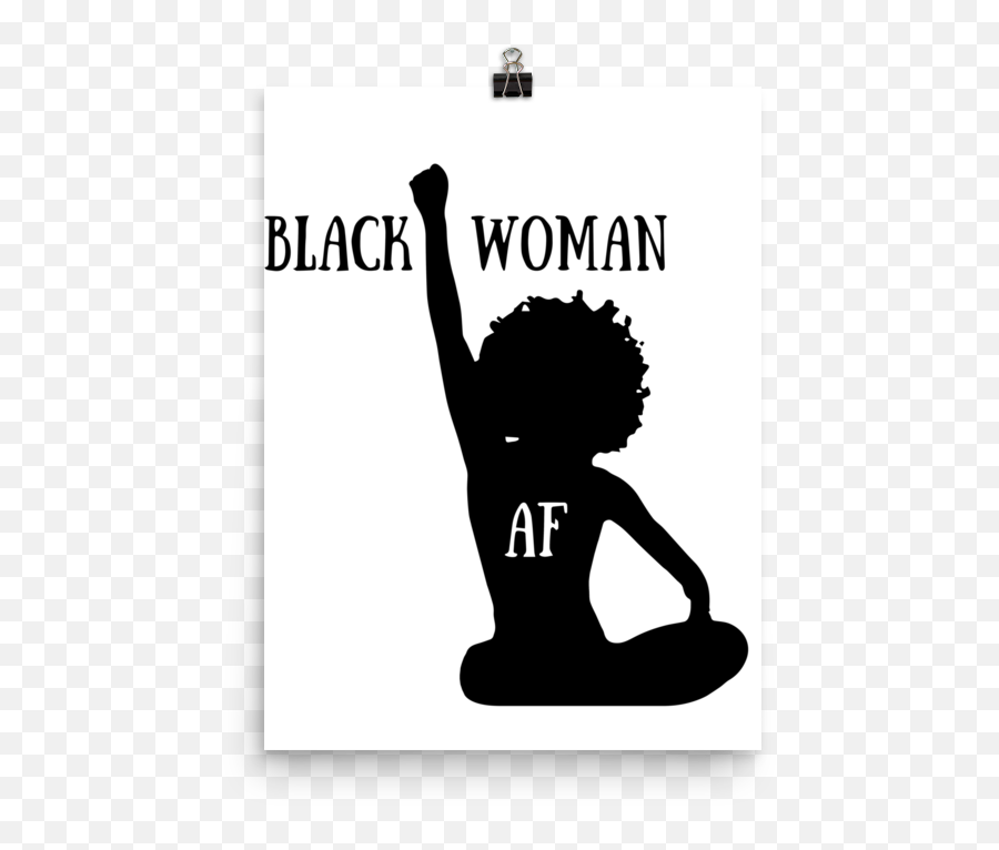 Download Black Woman Af - Black Women Power Silhouette Png,Black Woman Silhouette Png