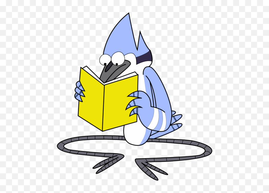 Mordecai Reading Book - Fictional Character Png,Mordecai Png