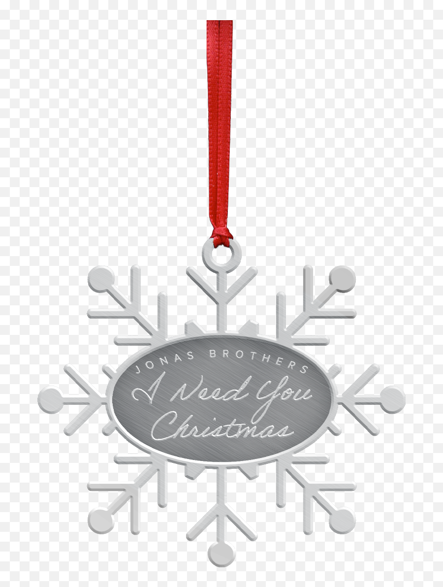 I Need You Christmas Metal Ornament - Fare Bare Zimní Boty Png,Jonas Brothers Logo