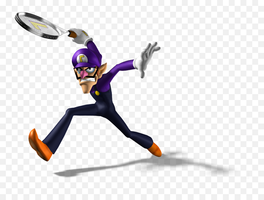 Waluigi Face Transparent - Mario Power Tennis Waluigi Png,Waluigi Transparent