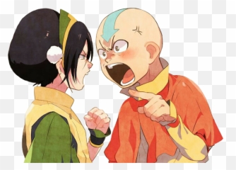 Always Remember That Aang Was Toph Beifongu0027s First Ever Real - Avatar Toph And Aang Png,Aang Png