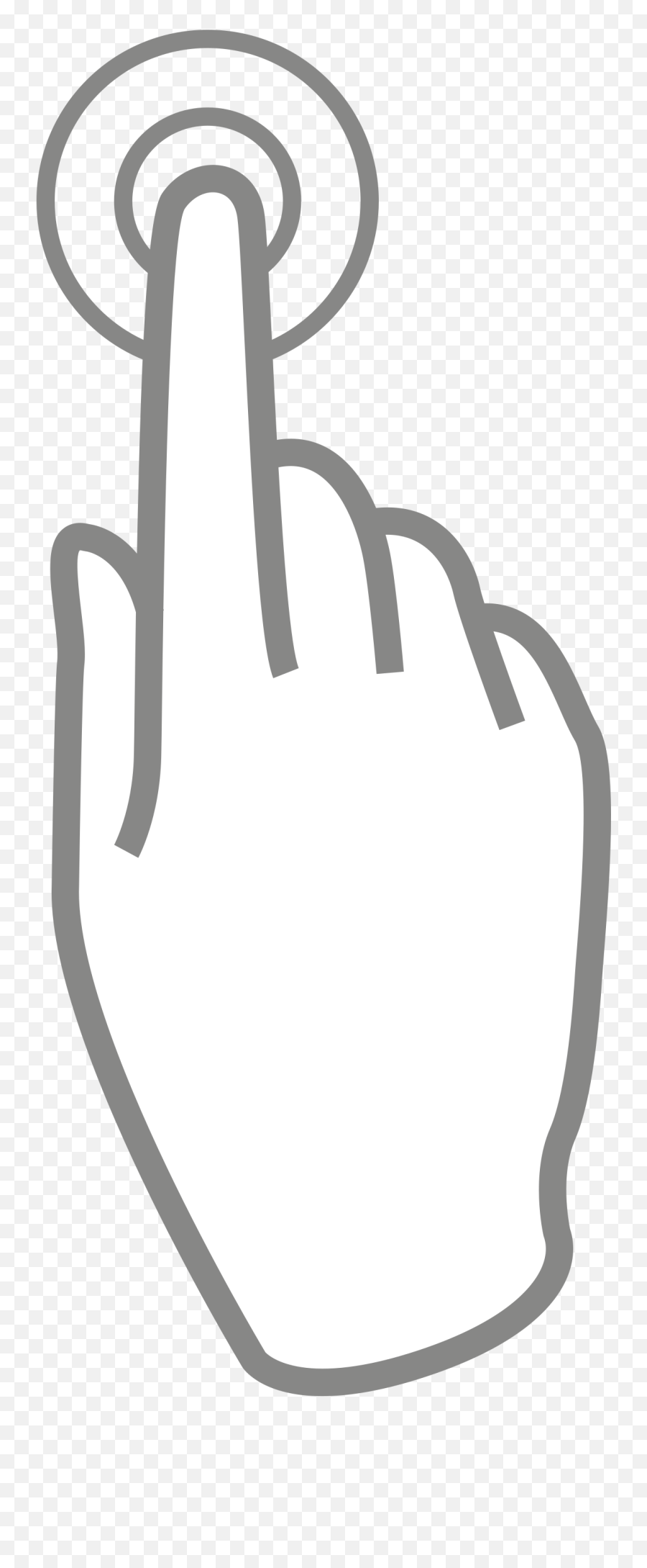 Filedouble - Click161563svg Wikimedia Commons Pointing Hand In Clipart Png,Double Tap Icon