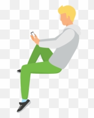 Social Media And Seo Hybrid Design - Sitting png