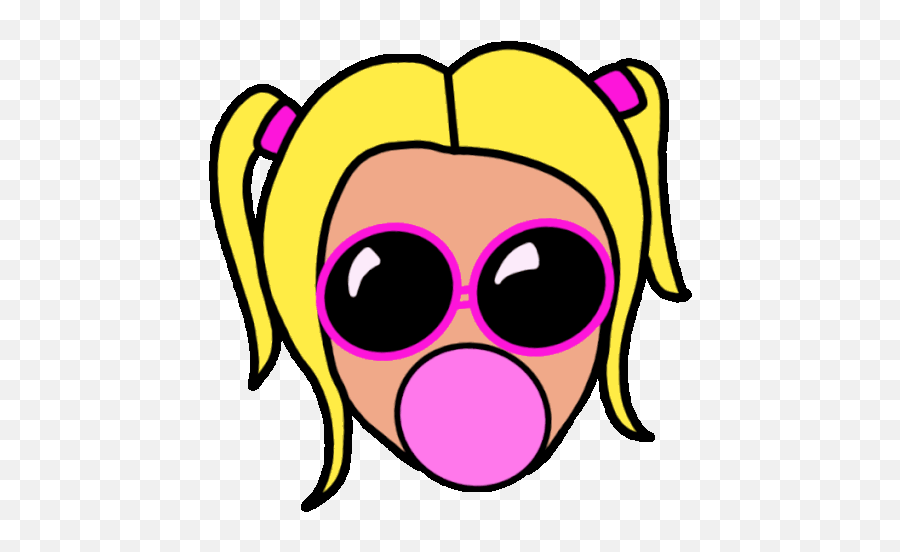 Bubblegum Blow Sticker - Bubblegum Blow Sunglasses Bubble Gum Gif Clipart Png,Bubblegum Icon