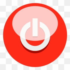 Red Colored Power Button Png - Power Signout Vector Shape Off Button Transparent Background,Red Button Icon