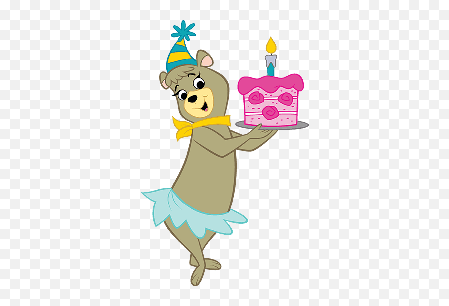 Cindy Bear With Birthday Cake Png Image Transparent