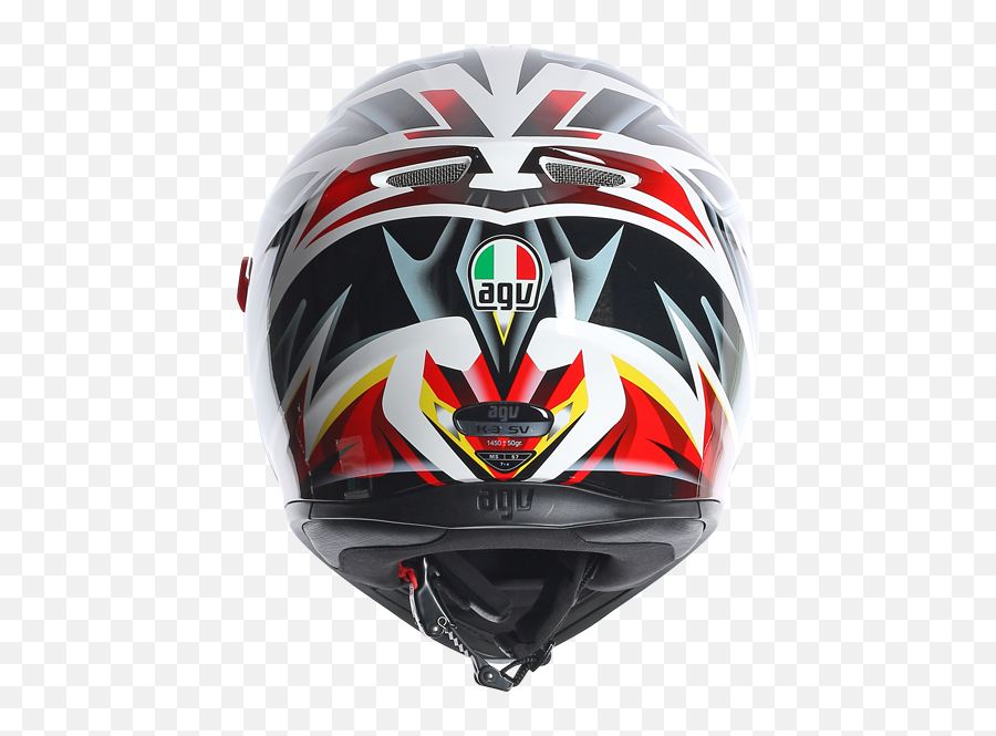 Agv K - 3 Sv Rav Full Face Helmet Black White Red Green Motorcycle Helmet Png,Agv K3 Rossi Icon Helmet