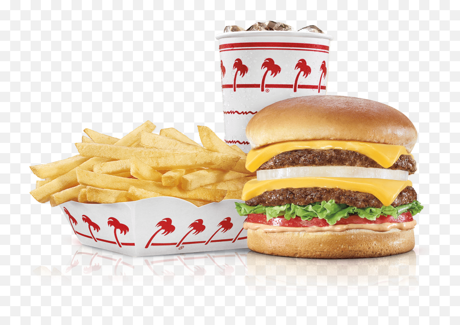Menu - Innout Burger N Out French Fries Png,Burger Png