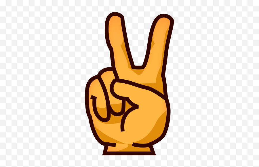 Victory Hand Emoji For Facebook Email U0026 Sms Id 12303 - Victory Hand Sign Emoji Png,Hand Emoji Transparent
