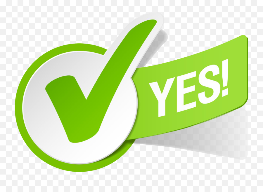 62 Yes Clip Art Clipartlook - Yes With Check Mark Png,Red Check Mark Png