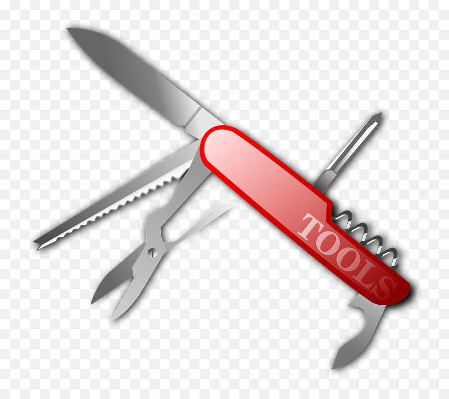 Download Free Vector Swiss Knife Clip Art - Pen Knife Pocketknife Png,Knife Clipart Png