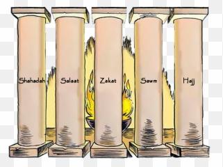 Download The Five Pillars Of Islam - Shahada Salat Zakat Sawm Hajj Png,Pillars Png