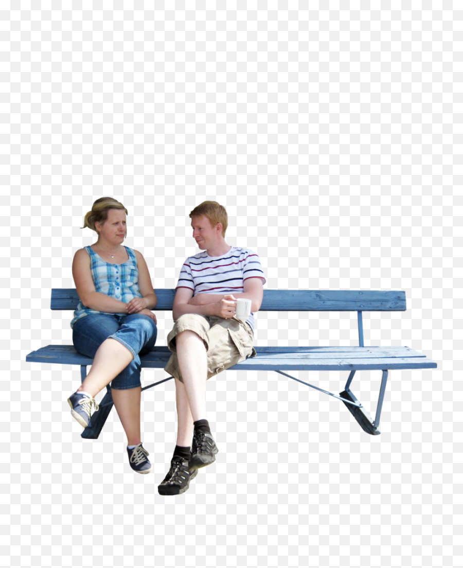 Sitting Park Bench Png Image - Sitting On Bench Png,Park Bench Png