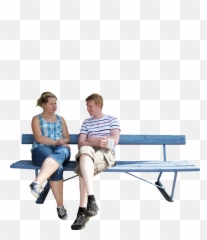 Sitting Park Bench Png Image - Sitting On Bench Png,Park Bench Png