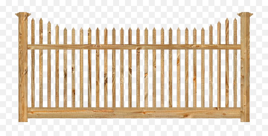 Download Hd Spaced Picket Wood Fence - Victorian Wood Fence Stepped Victorian Picket Fence Png,Wooden Fence Png