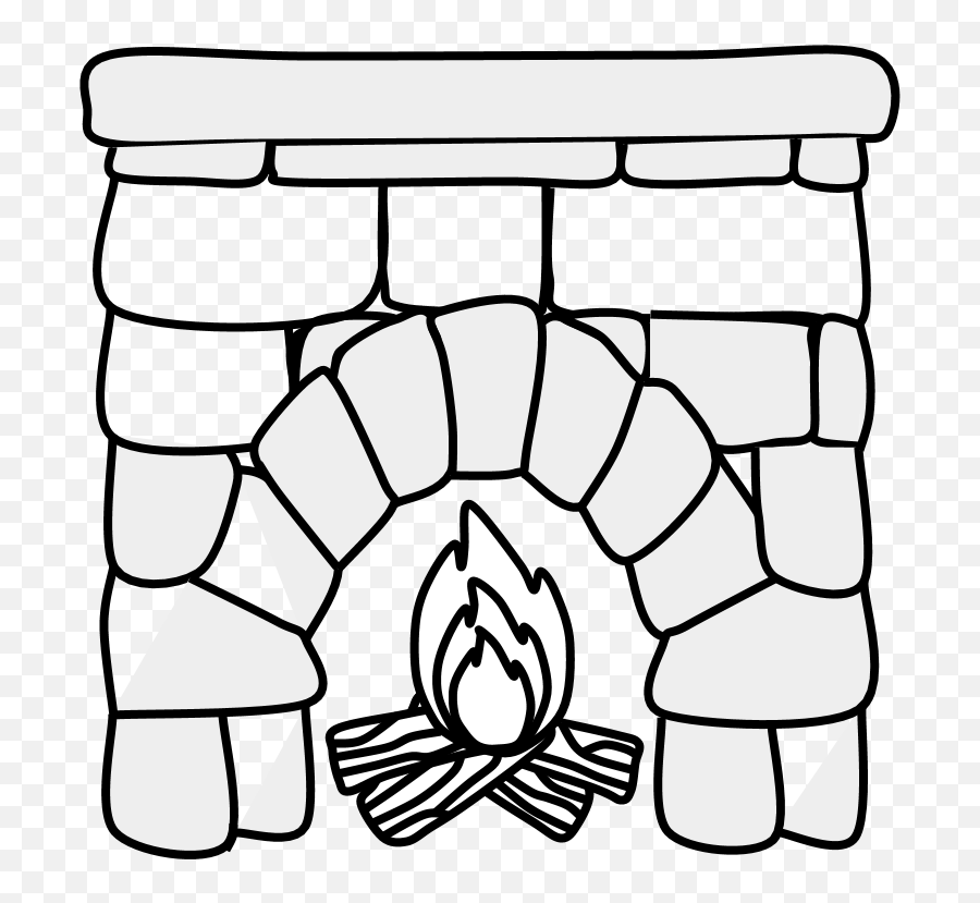 Fireplace U2013 Clipartshare - Fireplace Black And White Png,Fireplace Fire Png