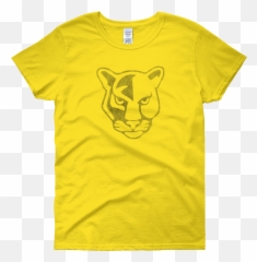 Womenu0027s Panther Grunge Tee U2014 Ultiplanning - Yellow Shirt Quotes png