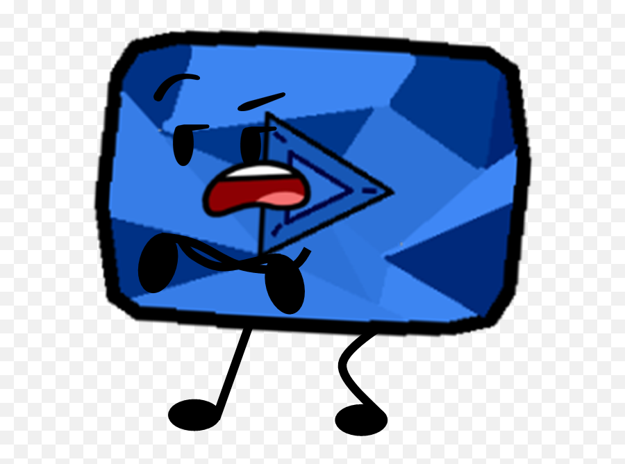Download Emerald Play Button But Its Sapphire Pose - Youtube Sapphire Play Button Png,Youtube Play Button Png Transparent