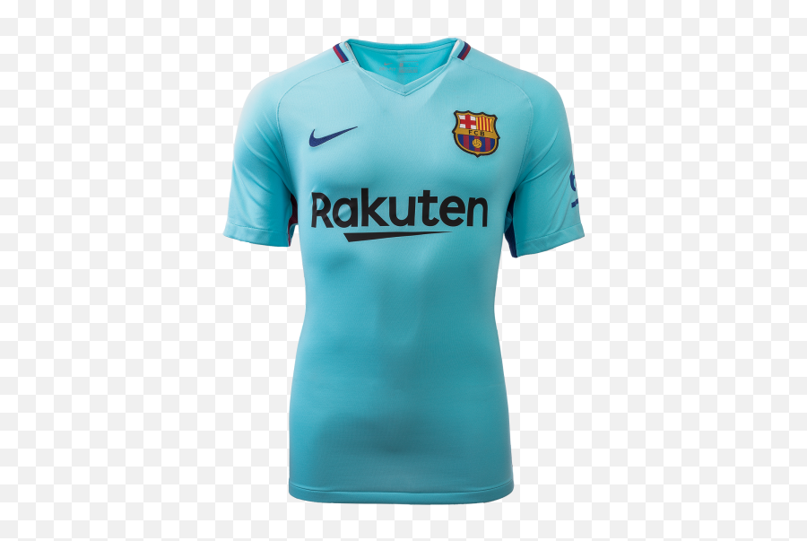 Fc Barcelona Away Jersey 201718 Ez Football - Camiseta Fc Barcelona 2018 Png,Blue Shirt Png