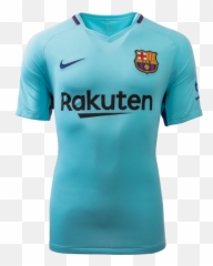 Fc Barcelona Away Jersey 201718 Ez Football - Camiseta Fc Barcelona 2018 Png,Blue Shirt Png