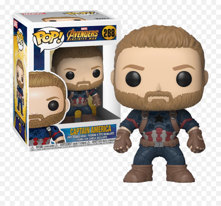 Captain America Vinyl Figure - Captain America Figurine Pop Png,Captain America Infinity War Png