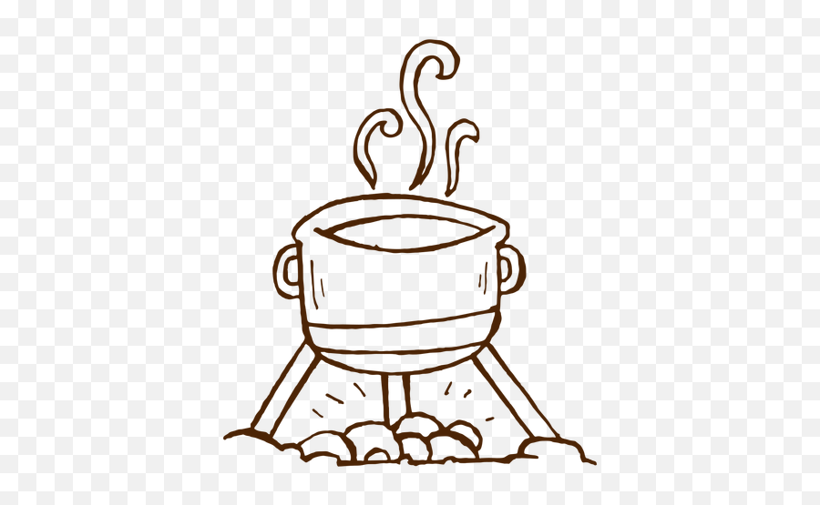 Hand Drawn Camping Cooking Pot Icon - Transparent Png U0026 Svg Cooking Pot Icon Transparent,Cooking Pot Png