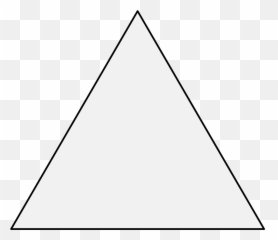 Black Triangle With A White Outline - Organization png
