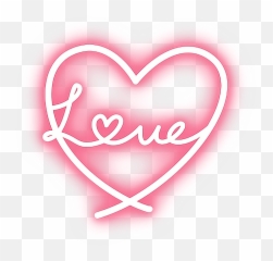 Light Pink Heart Png - Heart Ligthpainting Light Starlight Love Neon Png