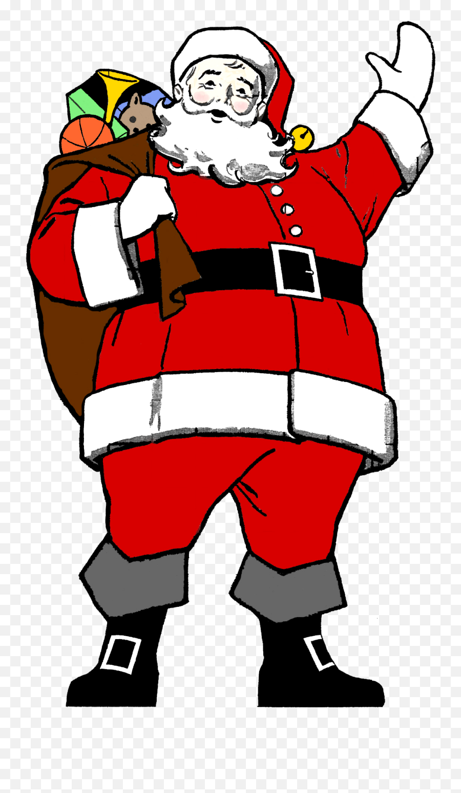 Download Santa Clipart Black And White - Santa Claus Full Christmas Thatha Images Hd Png,Santa Clipart Png