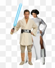 Luke Skywalker U0026 Princess Leia Combo Jokers Masquerade - Costume Adult png