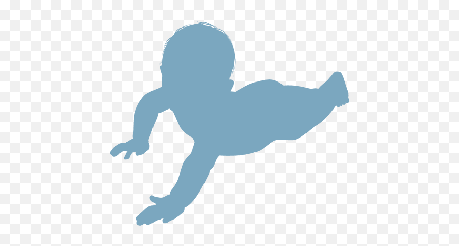 Transparent Png Svg - Baby Silhouette Lying,Baby Silhouette Png
