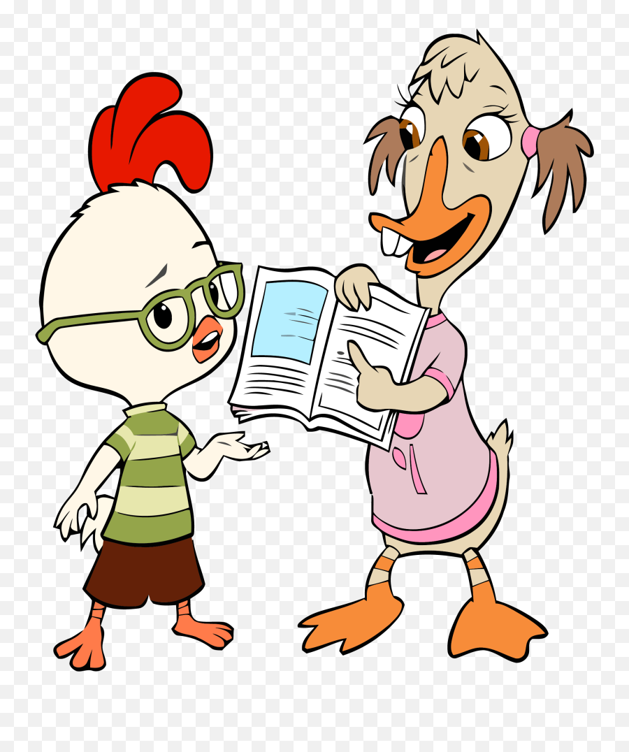 Abby Mallard Book Clipart Png - Coloring Pages Chicken Little,Book Clip Art Png