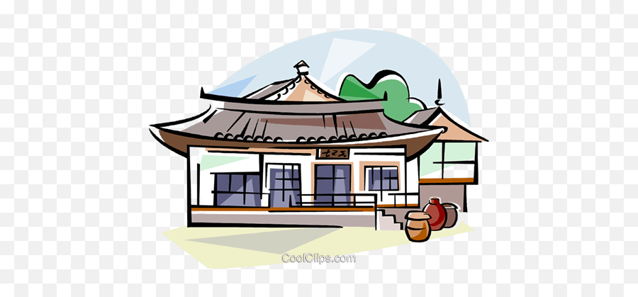 House Royalty Free Vector Clip Art - Korean House Png,Korean Png