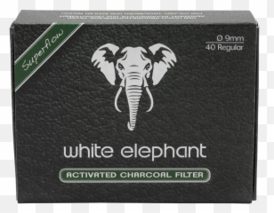 White Elephant 40 Activated Charcoal Filter 9mm 10x - White Elephant Charcoal Filters Png,White Elephant Png