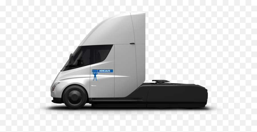 Download Tesla Semi Truck Side View Hd Png - Uokplrs Hercules Trucking,Semi Truck Png