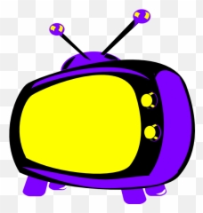 Tv Clipart Purple - Logo Png Transparent Cartoon Jingfm Vector