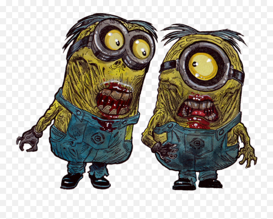 Download Minions Zombie Minionnn Image - Minion Cartoon Character Zombie Cartoon  Drawing Png,Minion Png - free transparent png images 