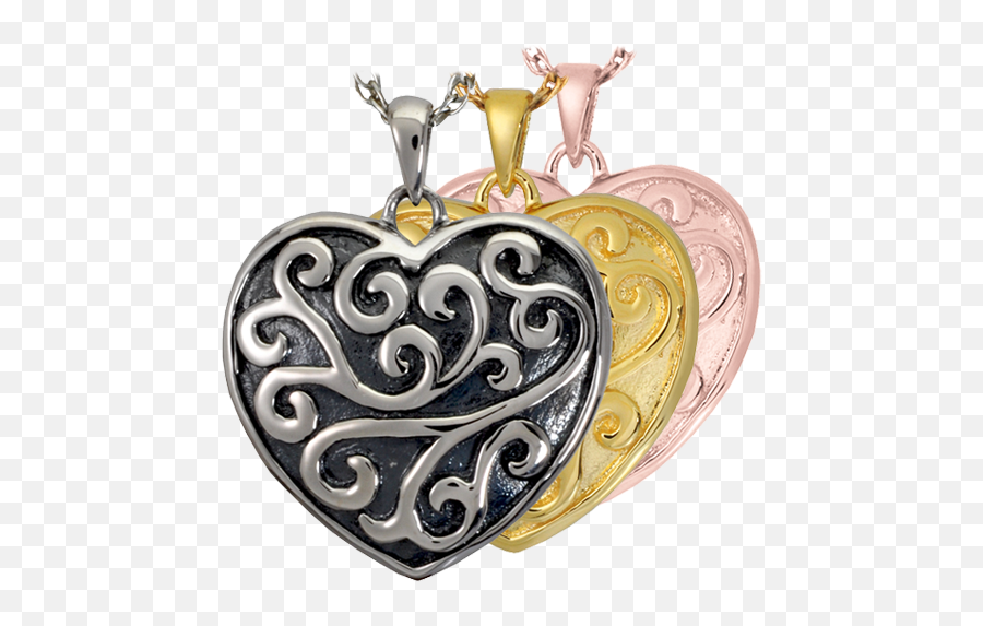 Wholesale Cremation Jewelry Scrollwork Filigree Heart - Locket Png,Scrollwork Png