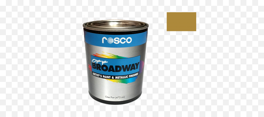 Rosco Off Broadway Paint Gold Stage Depot - Box Png,Gold Paint Png