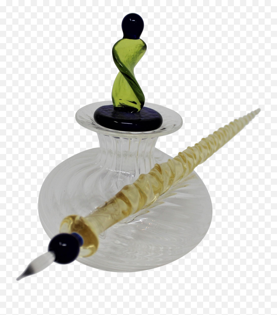 Murano Glass Pen And Inkwell - Cold Weapon Png,Inkwell Png