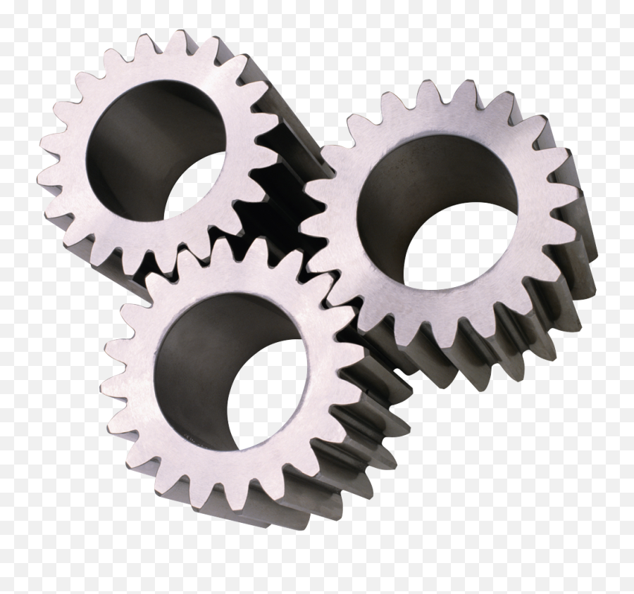 Gears And Electrical Components Flashcards - 3 Gears Working Together Png,Gear Transparent