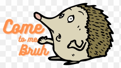 Come To Me Bruh By Bankfishing - Hedgehog Cartoon Png,Bruh Png