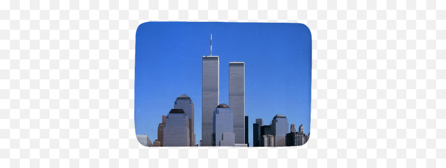 Nyc Skyline With The Twin Towers Bath Mat U2022 Pixers - We Live To Change Twin Towers Png,Twin Towers Png