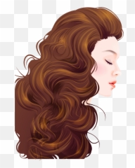 Download Cape Transparent Girl Haircut Svg Library Stock - Ladies Style Png