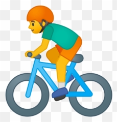 Biker Emoji Meaning With Pictures - Riding Bike Emoji Png,People Biking Png