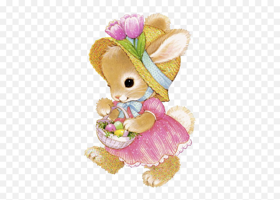 Easter Glitter Gif Picgifscom - Cute Easter Bunnies Clip Art Png,Transparent Glitter Gif