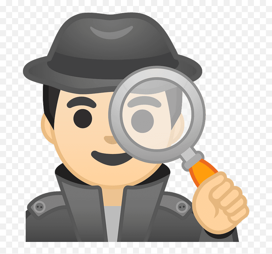 Man Detective Emoji Clipart Free Download Transparent Png - Detective Icon Transparent,Detective Hat Png