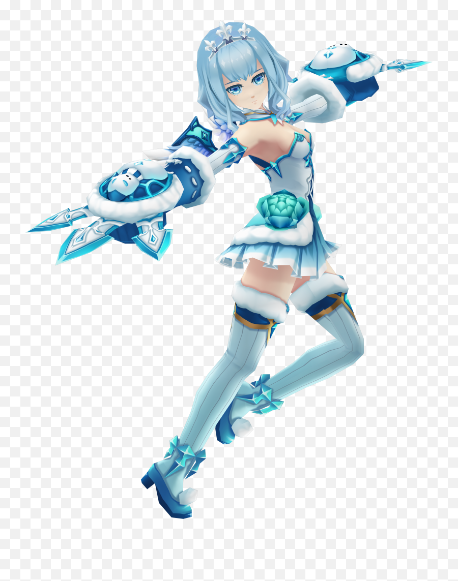 Ice Crystal Angel Feilin Dawn Break Legacy Of Valkyria - Ice Crystals Prodigy Png,Ice Crystal Png