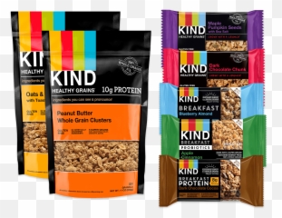Whole Grains Variety Pack Snacks Kind - Granola Png,Grains Png